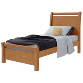 Cama Solteiro Reali Amêndoa Clean Lopas