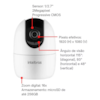 Câmera Inteligente Wi-Fi Full HD 360° IM4 C Branco Intelbras