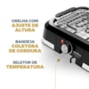 Churrasqueira Elétrica Britânia 220V Preto