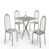 Cojunto Mesa de Granito Ubatuba 4 Cadeiras Martelado 