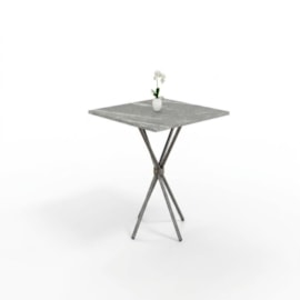 Cojunto Mesa de Granito Ubatuba 4 Cadeiras Martelado 