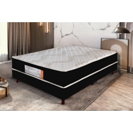 Colchão Box Preto Colchoarte Mega 138 X 52
