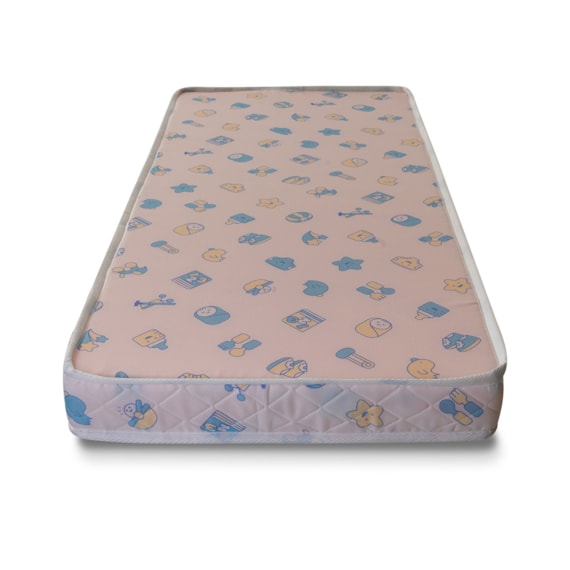 Colchão De Berço 0.70cm Espuma D18 Azul Pró Confort Baby Hellen