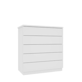 Cômoda 5 Gavetas Premium Branco