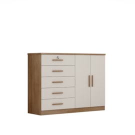 Cômoda Nova Horizonte Space Plus 2P 5G Cumaru/Fendi