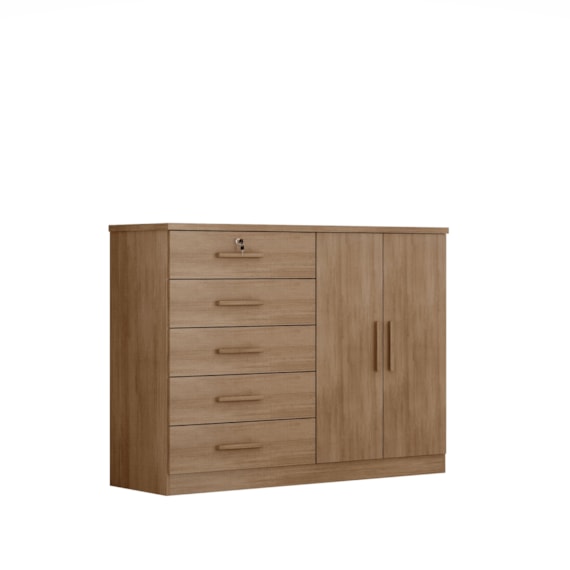 Cômoda Novo Horizonte Space Plus 2P 5G Cumaru