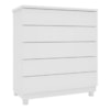 Cômoda Premium 5 Gavetas Neve Tcil Móveis