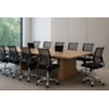 Conjunto 10 Cadeiras Escritório Giratória Office Arco Estofado Mesh Preto Conthey