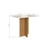 Conjunto de Mesa Talita Com 4 Cadeiras Freijó/Off White