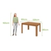 Conjunto Mesa Athenas Com 4 Cadeiras Amêndoa