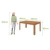 Conjunto Mesa Athenas Com 6 Cadeiras Amêndoa