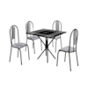 Conjunto Mesa Com 4 Cadeiras Berlim Bm Tubulares