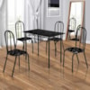 Conjunto Mesa Com 4 Cadeiras Realeza Móveis Teixeira