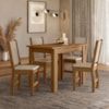 Conjunto Mesa De Jantar Bellagio Com 4 Cadeiras Clara Freijó