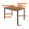 Conjunto Mesa de Jantar Jade Flex Com 6 Cadeiras Cor Linho Bege