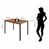 Conjunto Mesa de Jantar Jade Flex Com 6 Cadeiras Cor Linho Bege