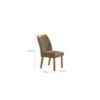 Conjunto Mesa Firenze 1.20 + 4 Cadeiras Dara  LJ Móveis