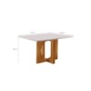 Conjunto Mesa Firenze 1.20 + 4 Cadeiras Dara  LJ Móveis