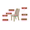 Conjunto Mesa Firenze 6 Cadeiras Dara LJ Móveis