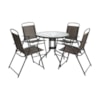 Conjunto Mesa Nevada Com 4 Cadeiras Cinza Kala