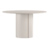 Conjunto Mesa Serena 1,35m com 6 Cadeiras Ypê/Off White New Ceval