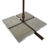 Conjunto Ombrelone Suspenso Bel Fix 2,50m Bege C/Contrapeso