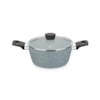 Conjunto Panelas Carmela Silver 5peças Cinza MTA