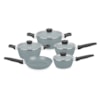 Conjunto Panelas Carmela Silver 5peças Cinza MTA