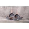 Conjunto Panelas Titanium 5peças Cinza MTA