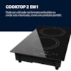 Cooktop de Indução Elétrico 2 Bocas Oster OTOP202