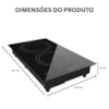 Cooktop de Indução Elétrico 2 Bocas Oster OTOP202