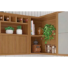 Cozinha Completa 6 Peças Imperatriz Freijo/Off White Nesher