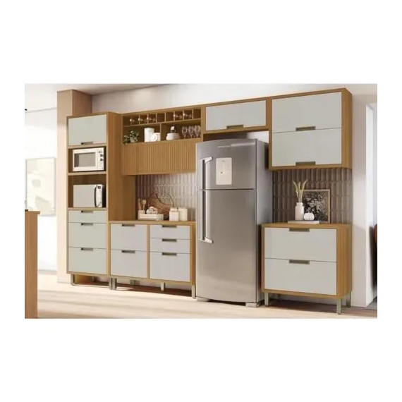 Cozinha Completa 6 Peças Imperatriz Freijo/Off White Nesher