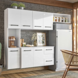 Cozinha Juliete Suspensa Branco Nicioli