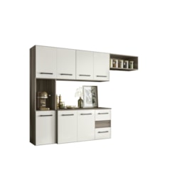 Cozinha Juliete Suspensa Carvalho NatOff Wht Cristal Nicioli