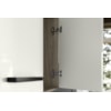 Cozinha Juliete Suspensa Carvalho NatOff Wht Cristal Nicioli