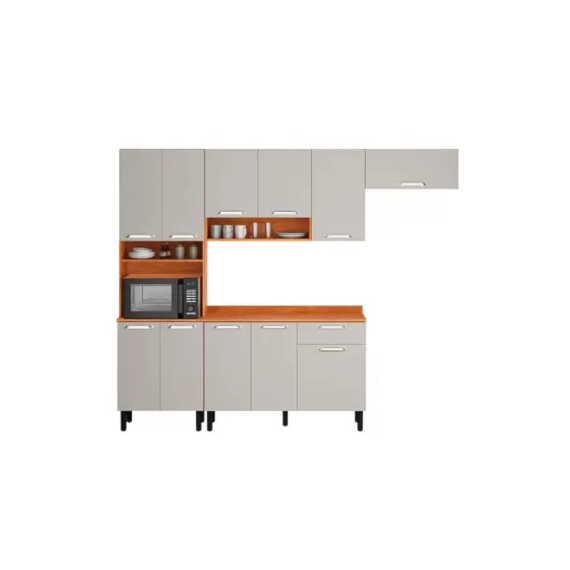 COZINHA VEGAS 3PC CINAMOMO/OFF WHITE