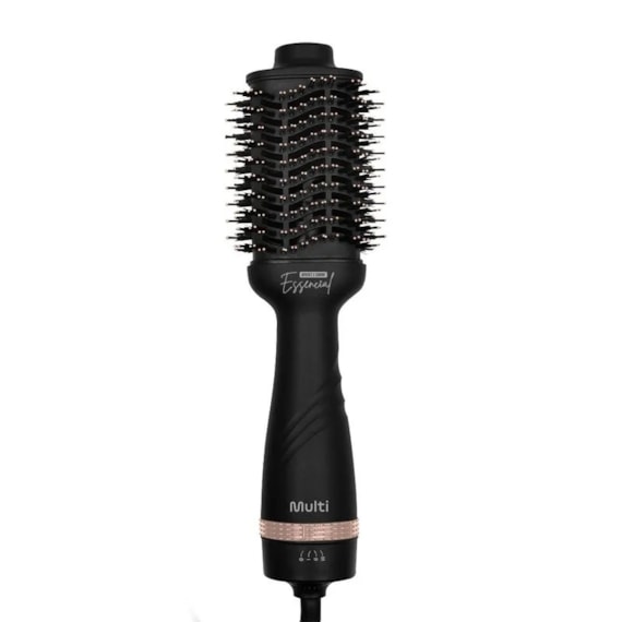 Escova Secadora Multilaser Essencial Nanoceramic Glass Preta