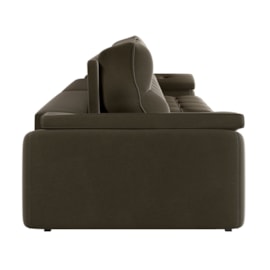  Estofado Bérgamo Retrátil 2,50m Marrom Konfort