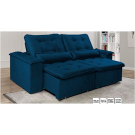 Estofado Porto Belo 2,20M Azul Zarat
