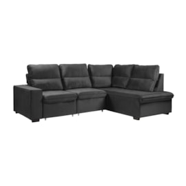 Estofado Vanessa 2 Lugares com Chaise Titânio Takei