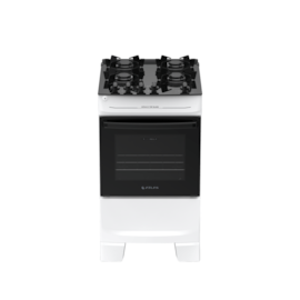 Fogão 4 Bocas Branco Atlas Mônaco Top Glass Bivolt