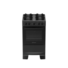 Fogão Atlas Mônaco Lustro 4 Bocas Preto Bivolt