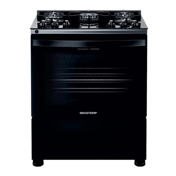 Fogão Brastemp 5 Bocas Bivolt Preto