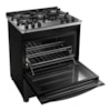 Fogão Brastemp 5 Bocas Bivolt Preto