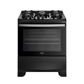 Fogão de Piso 5 Bocas Dako Supreme Glass Preto Atlas