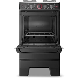 Fogão Esmaltec Ideal Super 4 Bocas Bivolt Preto