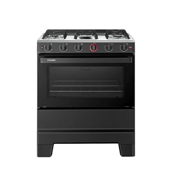 Fogão Esmaltec Ideal Super 5 Bocas Preto