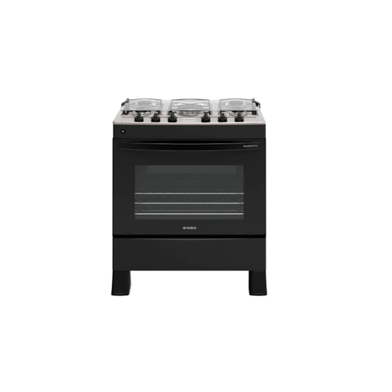 Fogão Premium Plus 5 Queimadores Preto Realce