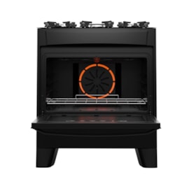  Fogão Realce AlPro 5 Bocas - AirFryer 127V Preto